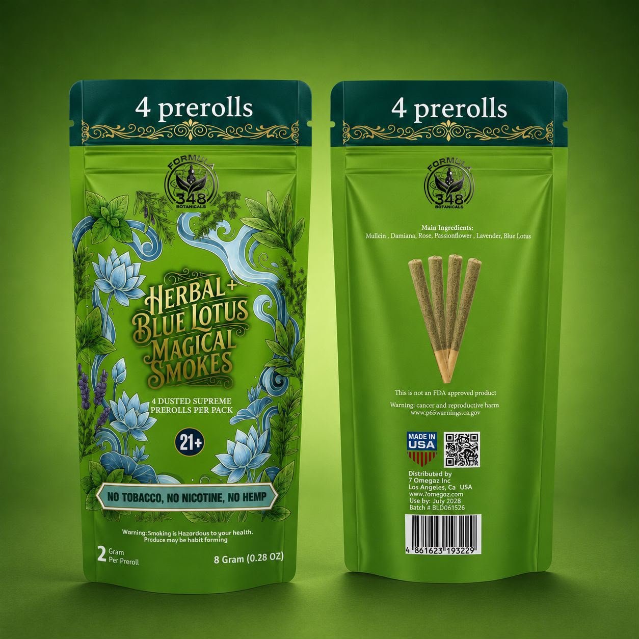 Herbal + Blue Lotus — Magical Smokes